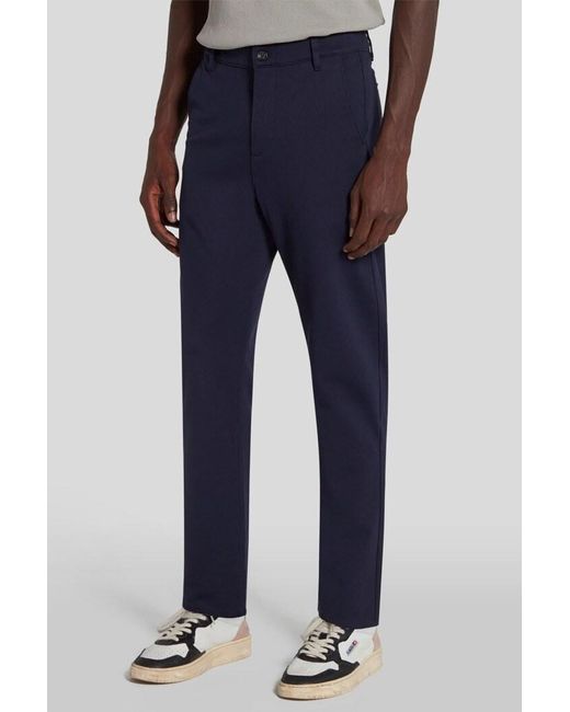 7 For All Mankind Blue Pants Travel Chino Straight Fit for men