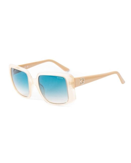 Guess Blue Gray Resin Sunglasses