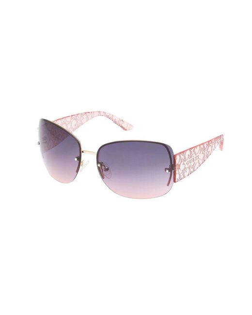 Guess Purple Multicolor Metal Sunglasses