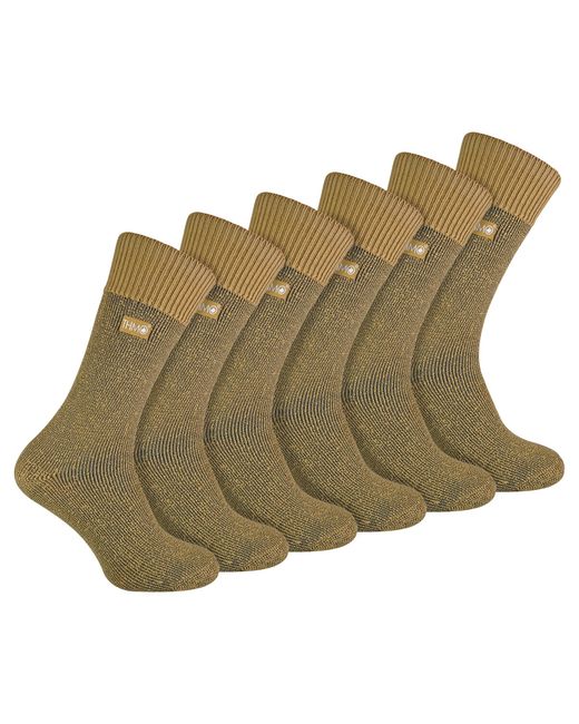 THMO Green 6 Pairs Soft Breathable Thermal Socks for men