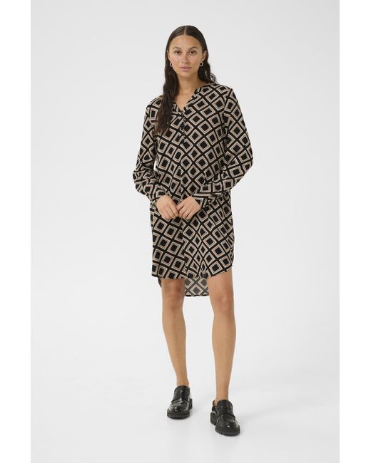 Kaffe Jurk Regular Fit Multicolour in het Multicolor