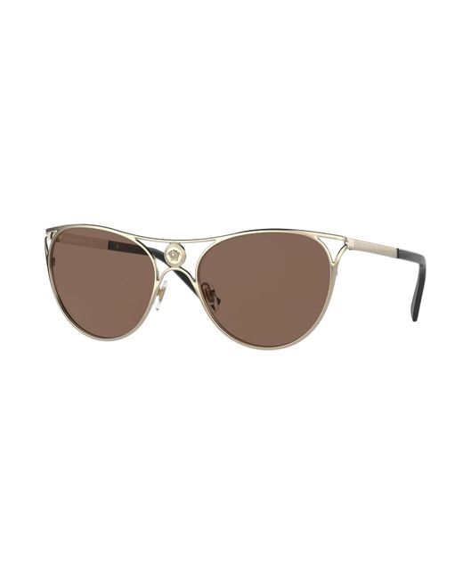 Versace Brown Damen-Sonnenbrillen 56/19/140 Mm Metall