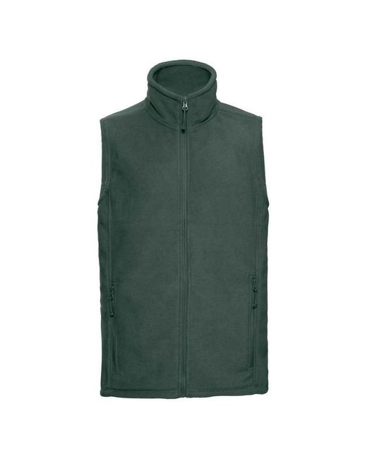 Russell Green Fleece Outdoor Gilet (Bottle) for men