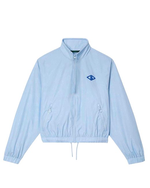 Lacoste Monogram Track Jas in het Blue