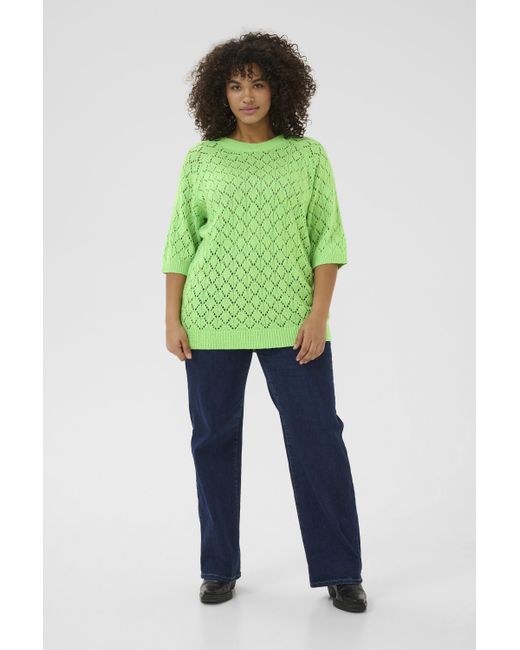 Kaffe Pullover Loose Fit Light in het Green