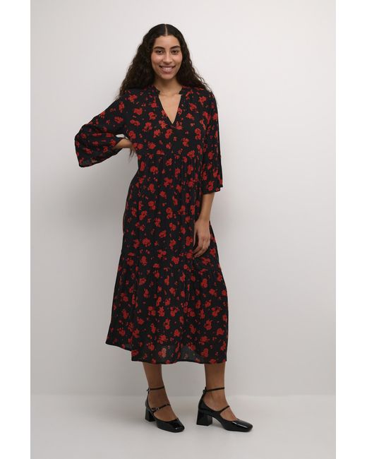 Kaffe Jurk A-Shape in het Red