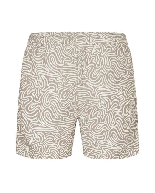 Threadbare Abstracte Zwemshorts in het Natural voor heren