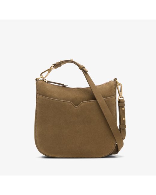 Clarks Metallic Topsham Willow Dark Sand Suede Bag