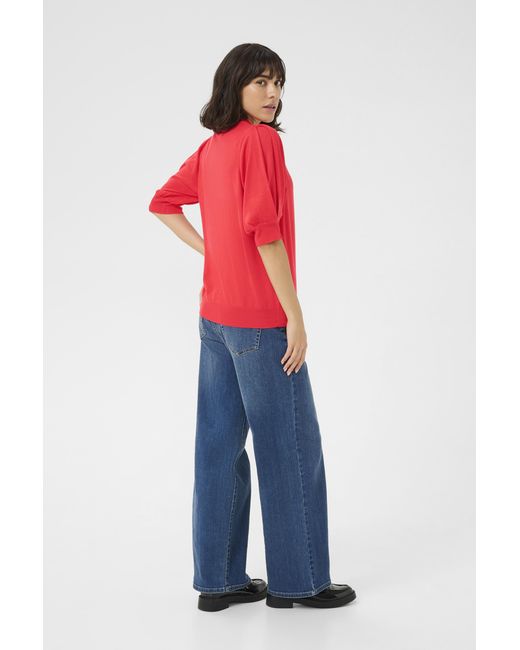 Kaffe Red Strickpullover Regular Fit