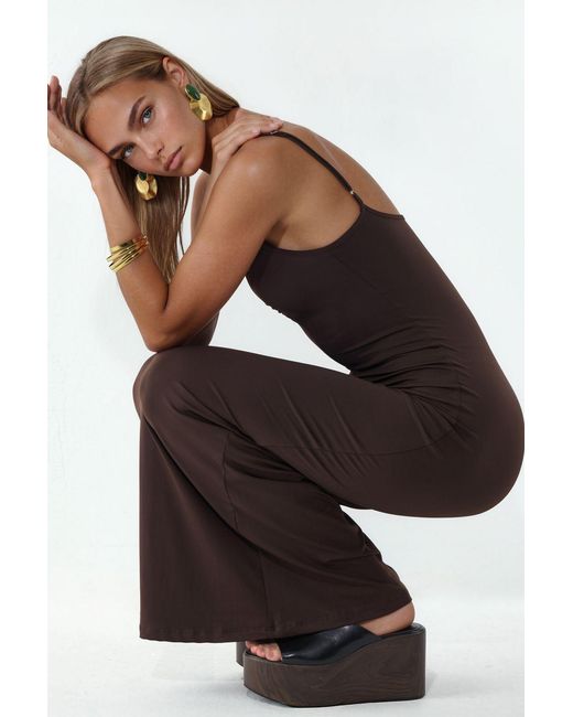Busem Black Sleeveless Midi Slip Dress