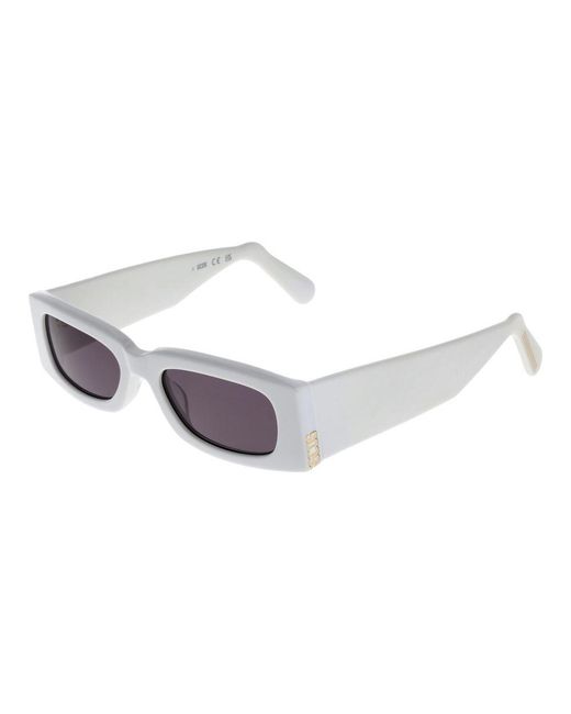 Gcds White Plastic Sunglasses