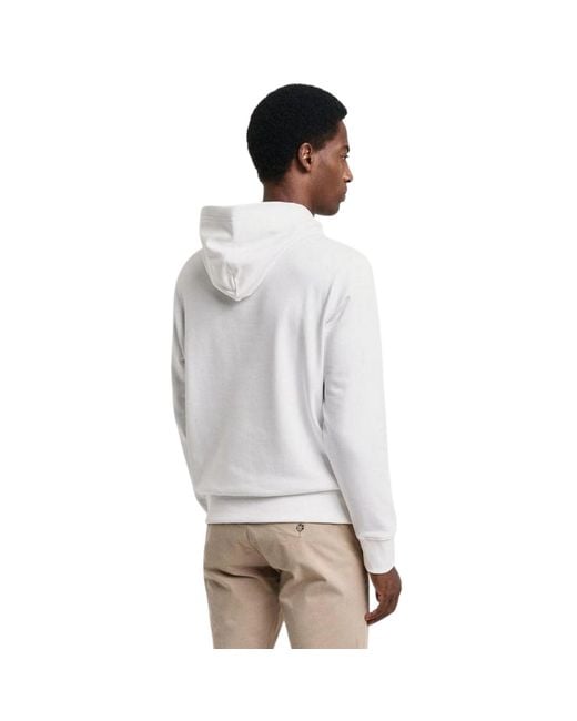 Gant Shield Regular Hoodie in het Gray voor heren
