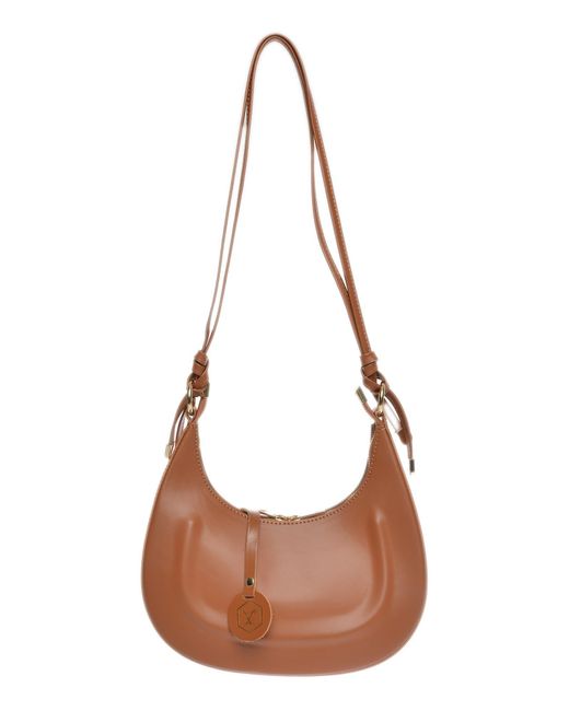 Luisa Vannini Brown Rindsledertasche