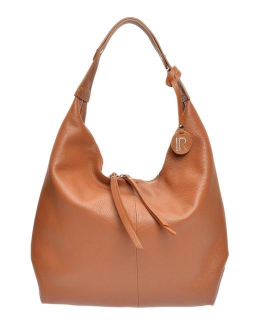 Isabella Rhea Brown Braune Lederhandtasche
