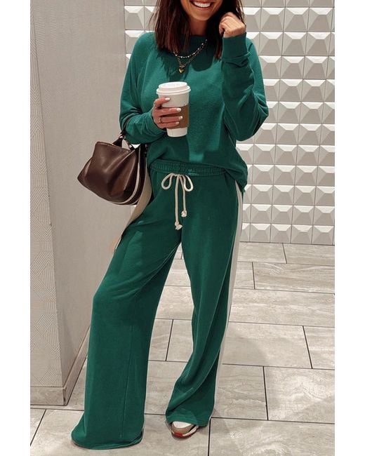 Azura Exchange Sweatshirt En Broek Set in het Blue