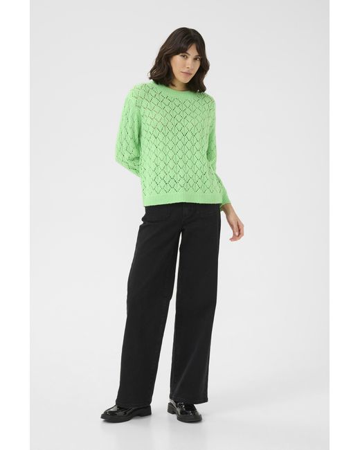 Kaffe Pullover Loose Fit Light in het Green