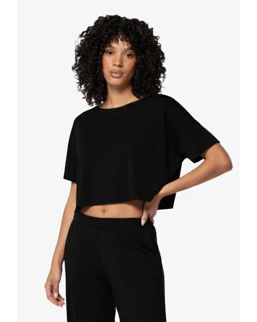 Basiclo Viscose T-Shirt in het Black