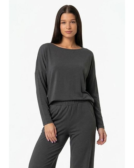 Basiclo Viscose Oversize Longsleeve in het Gray