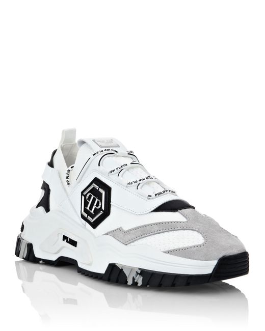 Philipp Plein White Runner Sneaker Predator