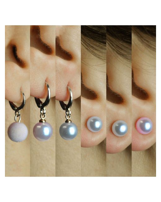 Steuer Metallic Modeschmuck Ohrstecker-Set Ohrstecker-Set