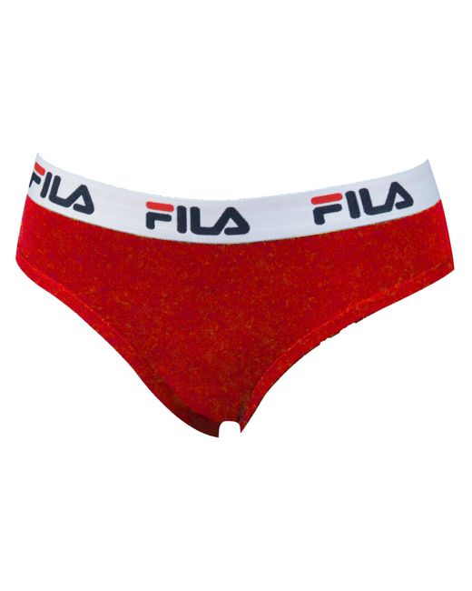 Fila Slip Regular Taille Met Logo in het Red