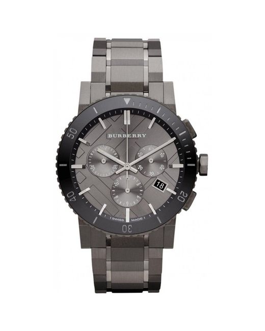 Burberry Gray Bu9381 The City Chronograph Watch for men