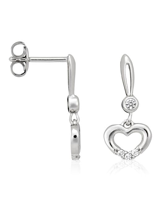 Orphelia Metallic 925 Sterling Drop Earrings