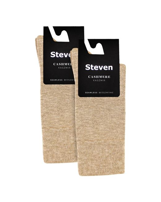 Steve Madden Natural 2 Pairs Cashmere Socks for men