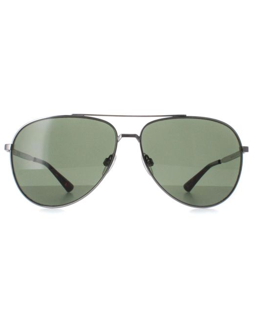 Calvin Klein Green Aviator Light Ruthenium Ck22124S for men