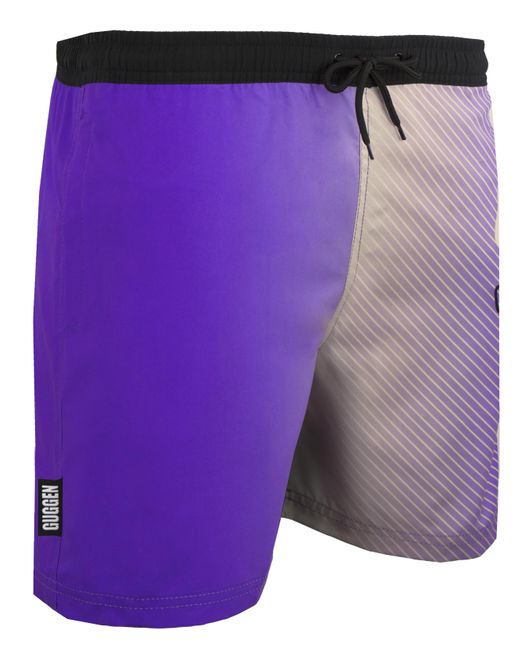 GUGGEN Mountain Herren Badehose Mit Muster Streifen in Purple für Herren