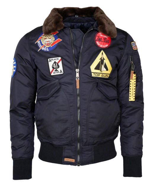 top gun Bomberjacke Tg20202013 in Blue für Herren