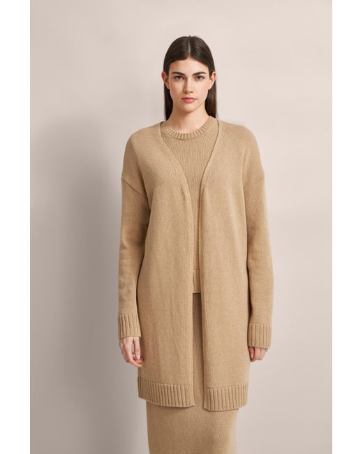 Bugatti Damen Vest Met Brede Geribde Boorden in het Natural voor heren