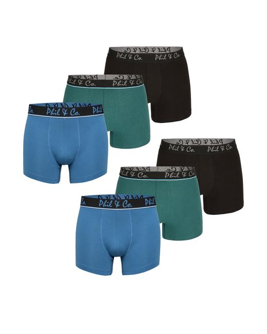 Phil & Co. Berlin Retro Pants Jersey Core 6-Pack in Blue für Herren