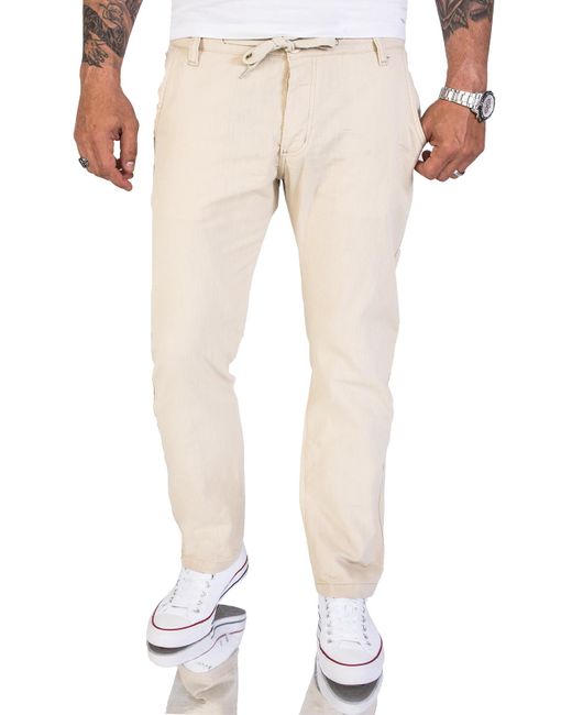 Rock Creek Stoffhose in Natural für Herren