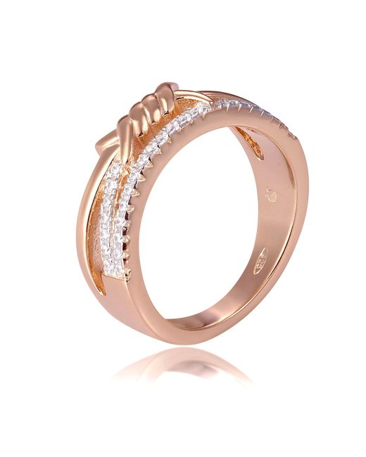 Orphelia White Ladies Embellished 925 Sterling Ring
