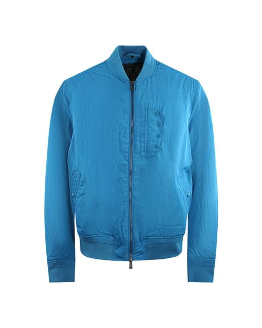 Belstaff Blue Parameter Ocean Bomber Jacket for men