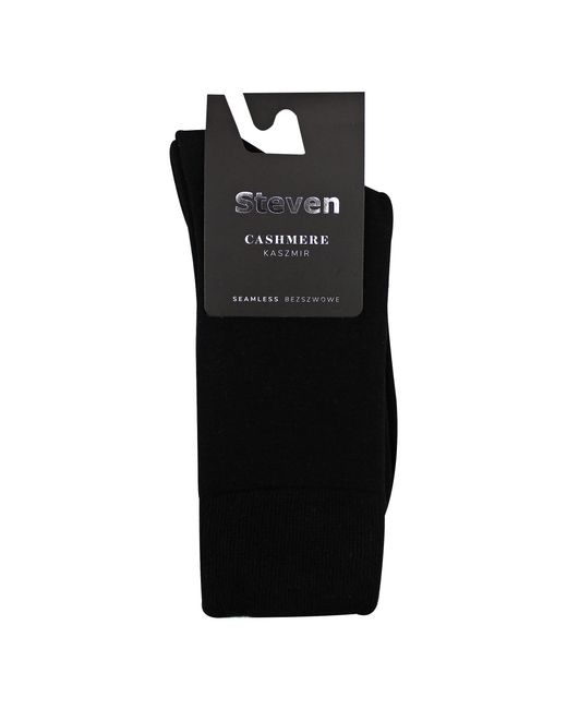 Steve Madden Black Cashmere Socks for men