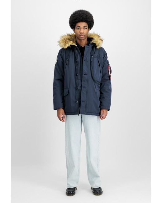 Alpha Industries Polar Winter Jacket in het Blue voor heren