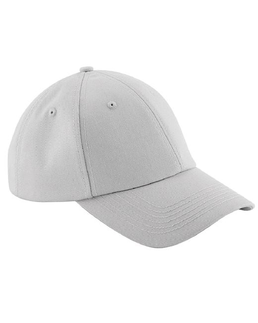BEECHFIELD® Gray Authentic 6 Panel Baseball Kappe (Hellgrau)