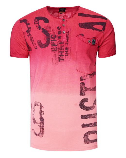 Rusty Neal T-shirt Met Gradiënt En Prints Wassen in het Pink voor heren