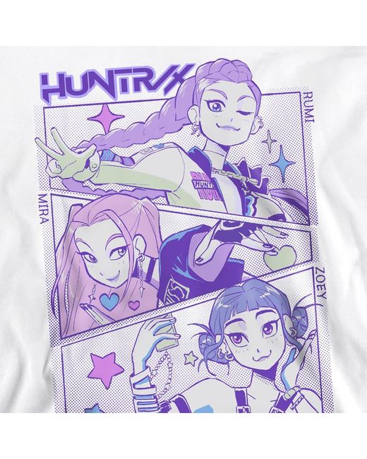 K-Pop Demon Hunters White Adult Huntr/X Anime Sweatshirt