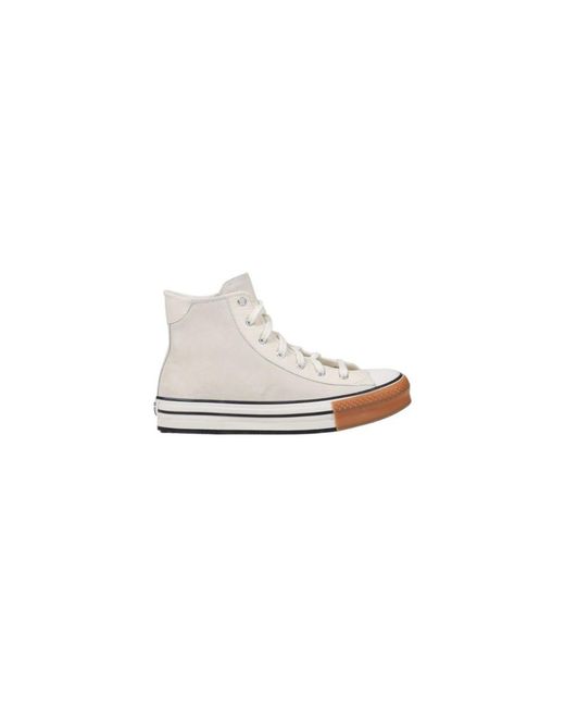 Converse White Leder High-Top Sneaker