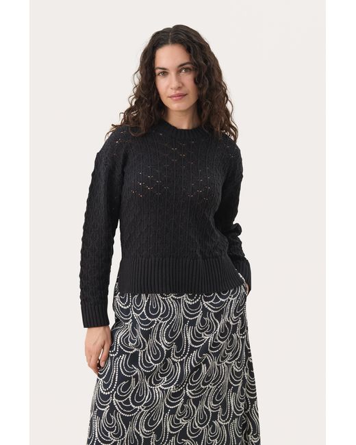 Part Two Pullover Regular Fit in het Blue