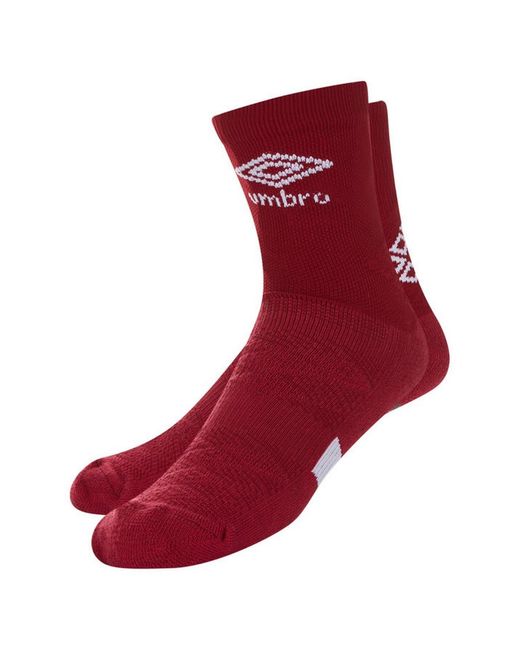 Umbro Red Protex Gripped Ankle Socks (New Claret) for men