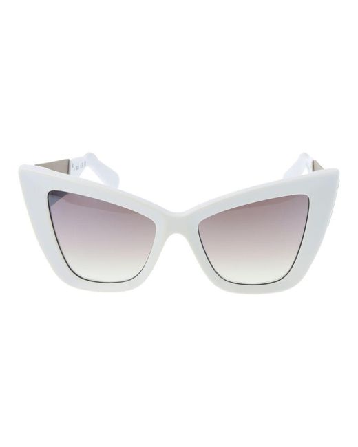 Gcds White Acetate Sunglasses