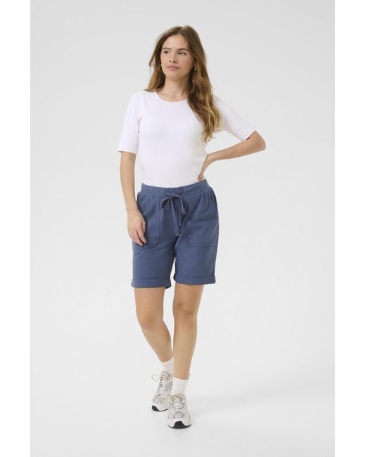 Kaffe Short Regular Fit in het Blue