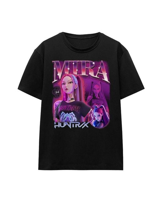 K-Pop Demon Hunters Black Ladies Huntr/X Mira T-Shirt