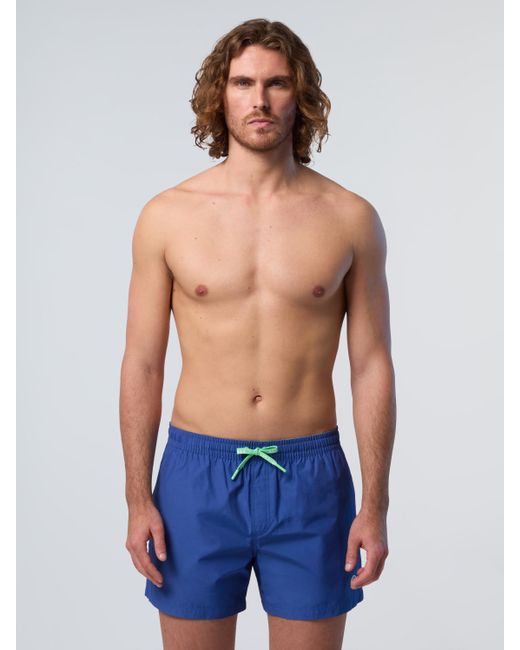 North Sails Zwembroek Logo Patch in het Blue voor heren