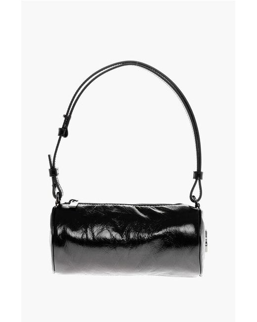 Off-White c/o Virgil Abloh Black Torpedo Mini-Tasche Aus Leder Mit Silberfarbenem Logo