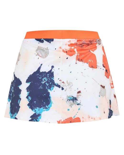 Head Damesrok Met Verfspatten in het Orange